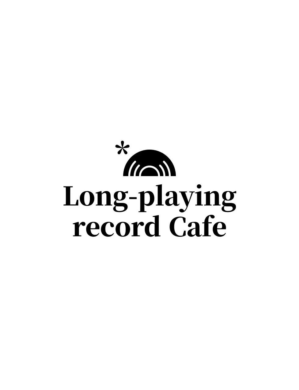 흰색 미니멀 카페 홍보