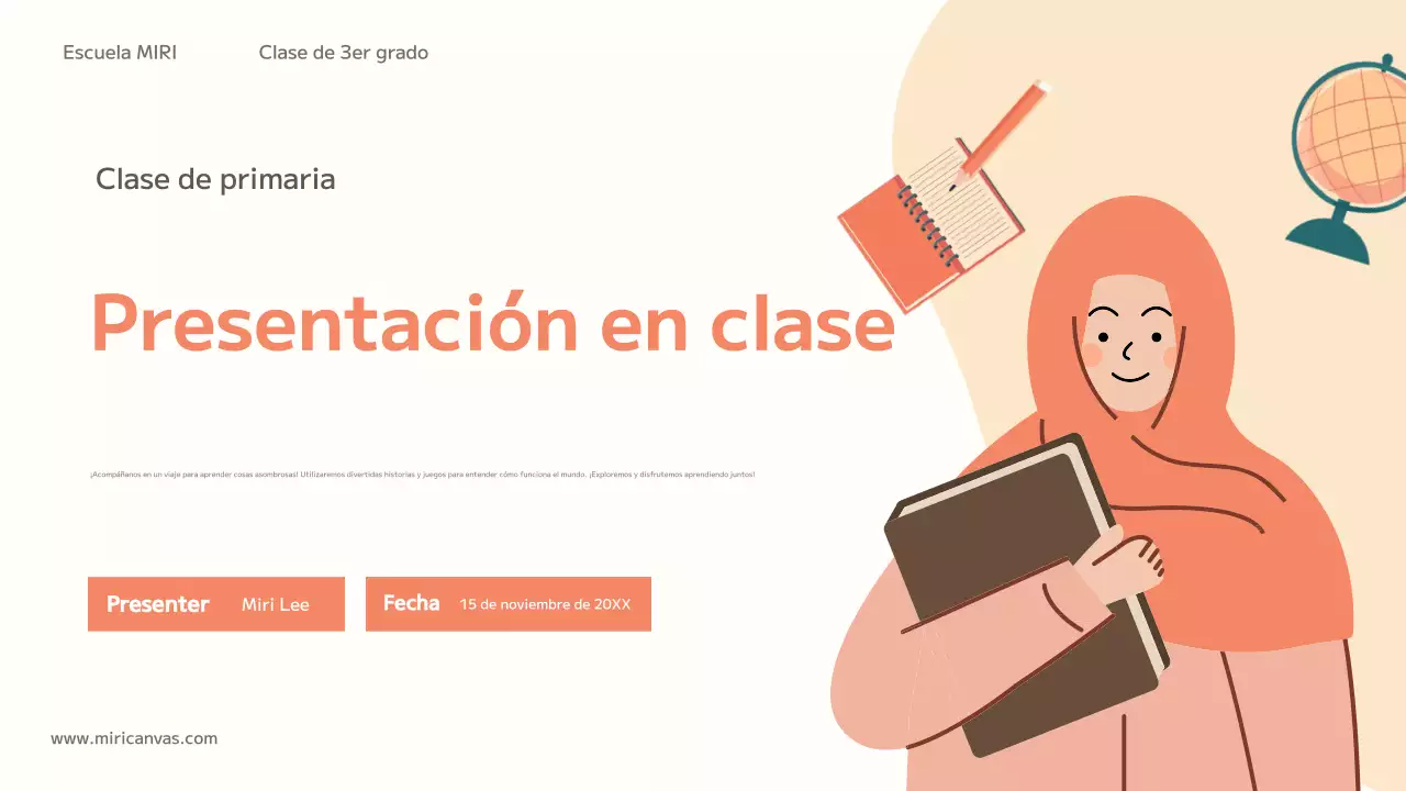 orange trendy education class