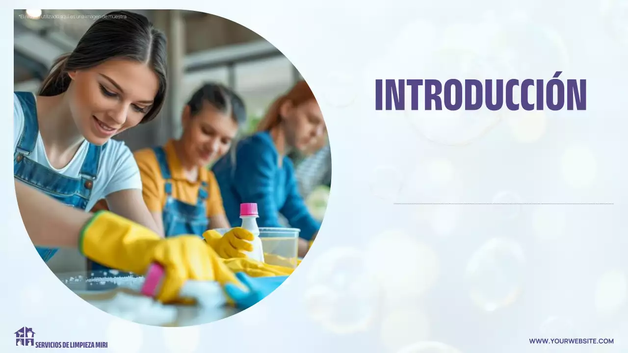 ligera presentación de limpieza moderna