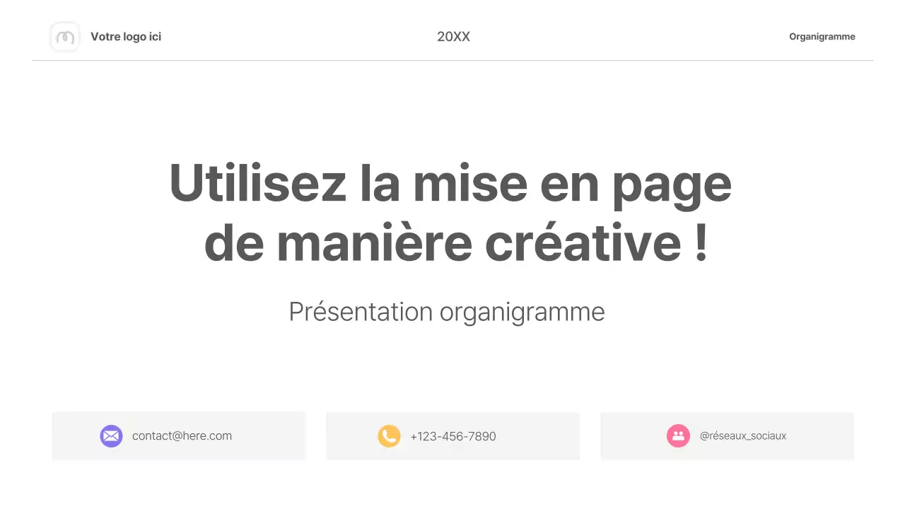 organigramme simple et coloré - infographie
