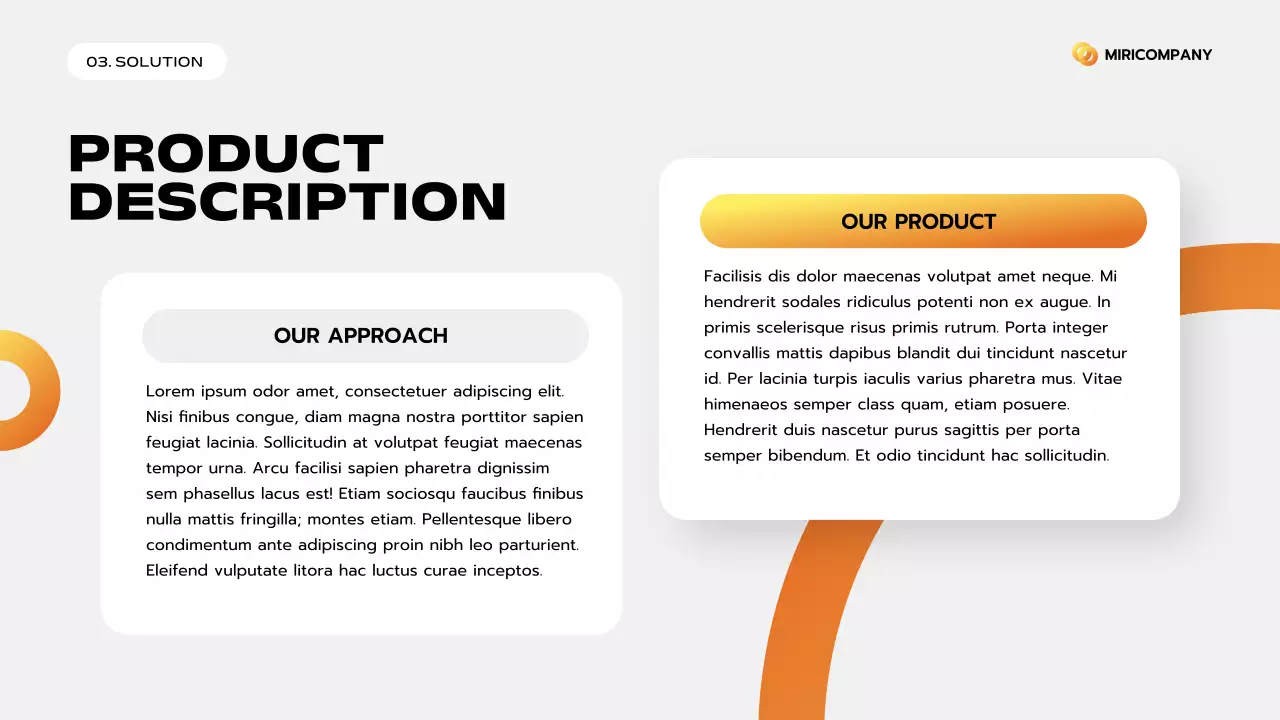 Orange Clean Business Pitch Presentation