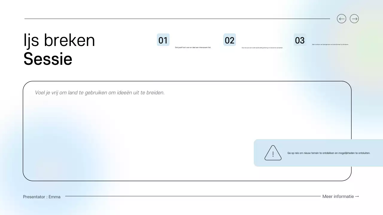 blauw en groen schoon digitale brainstormgids