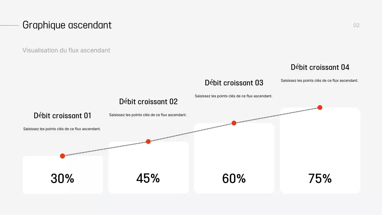 Planification d'une présentation moderne grise