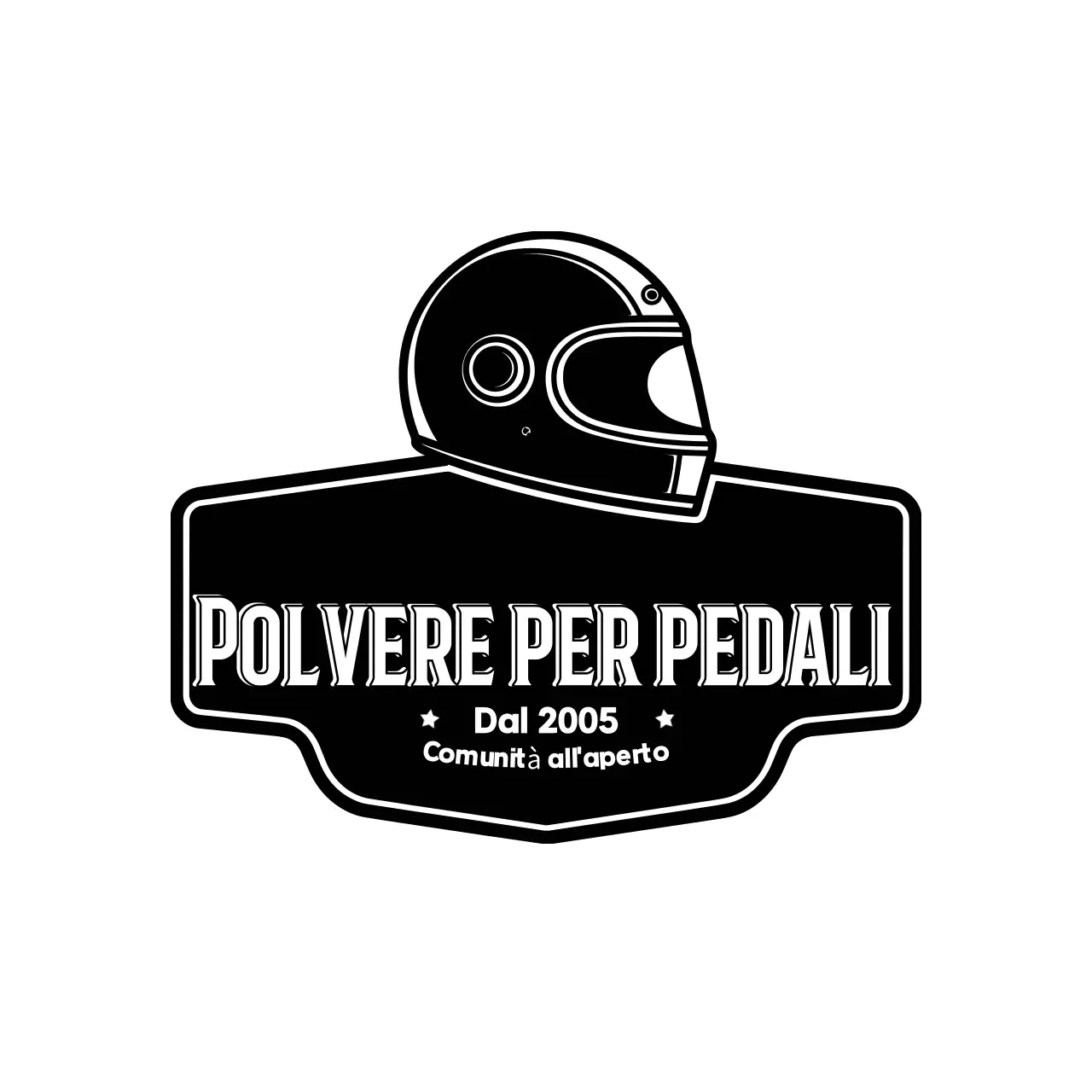 Logo moto retrò nero