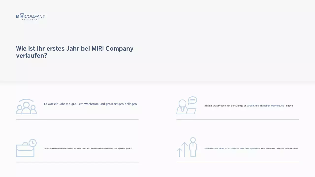 Weißes modernes Unternehmen Jahresendbericht