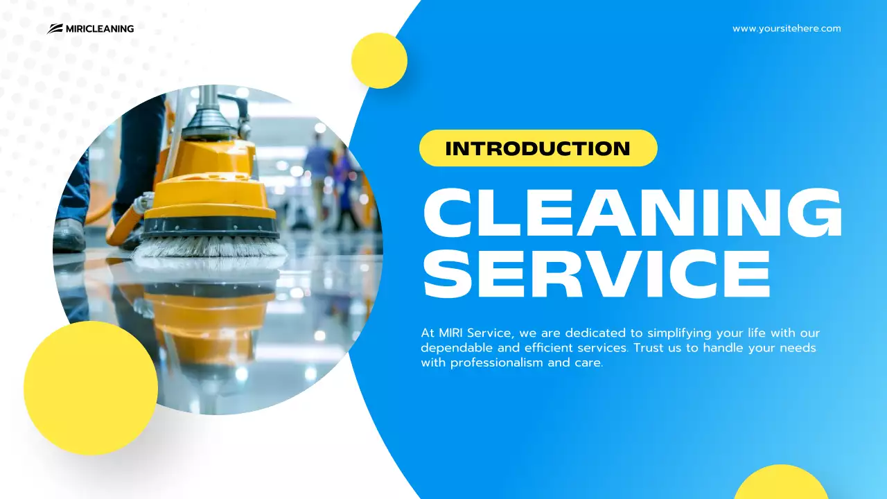 Blue Clean Cleaning Promotion Presentation