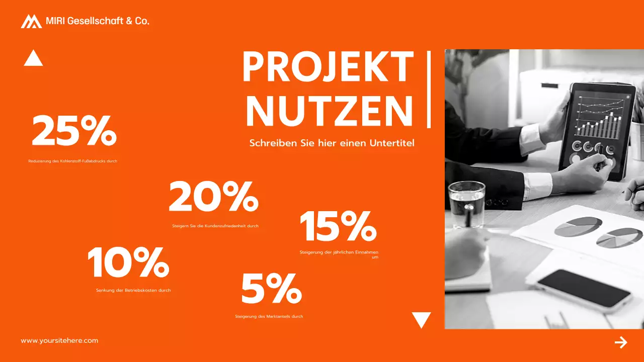orange modern projektvorschlag präsentation
