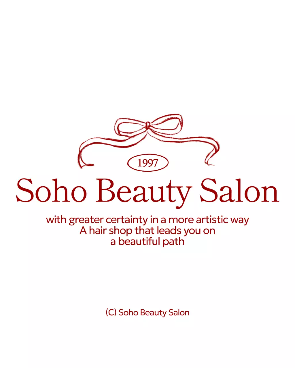 Logo toko kecantikan sederhana