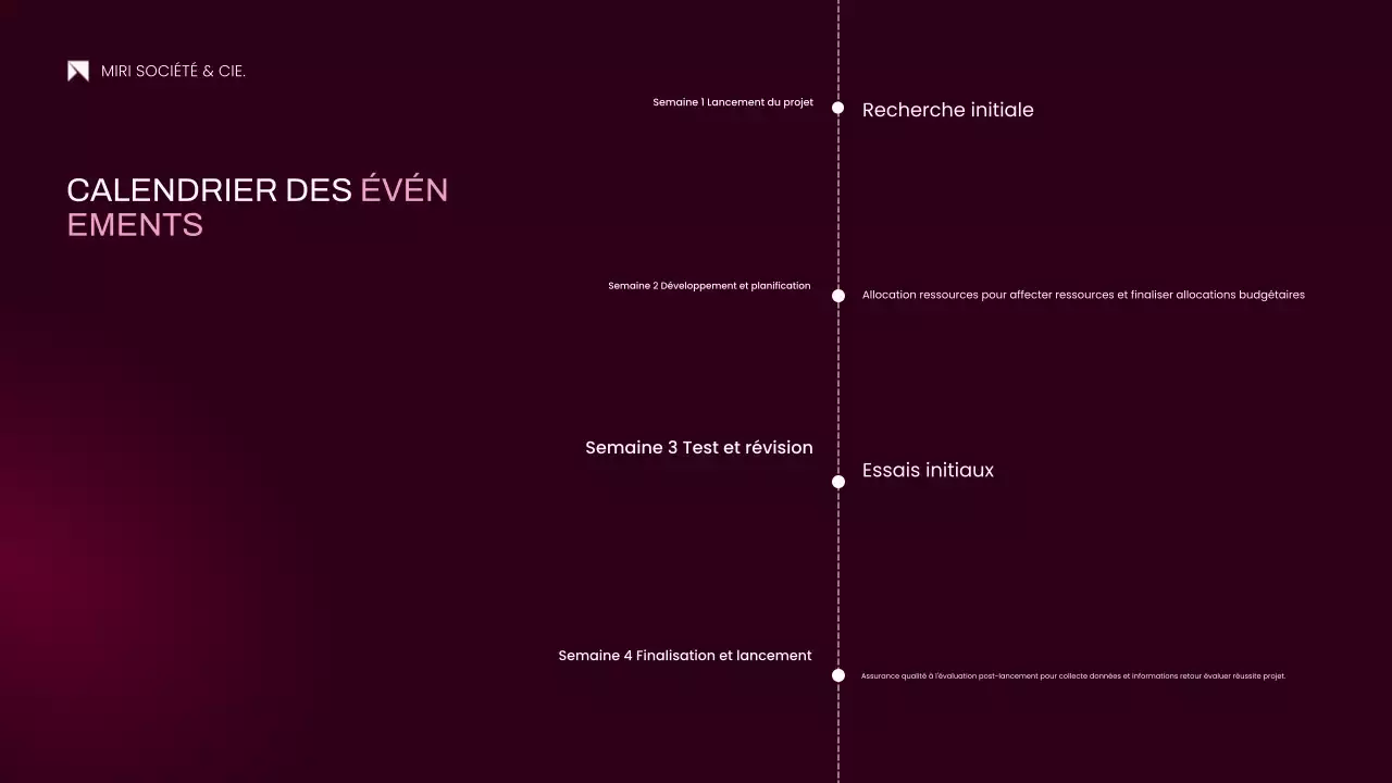 document de proposition de projet moderne rose