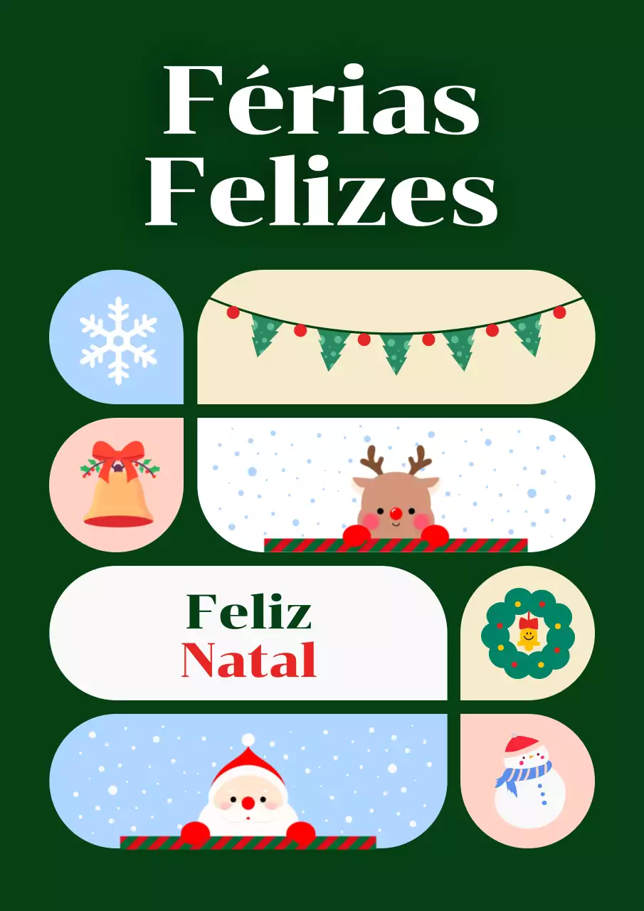 Resumos Cartão de Natal bonito