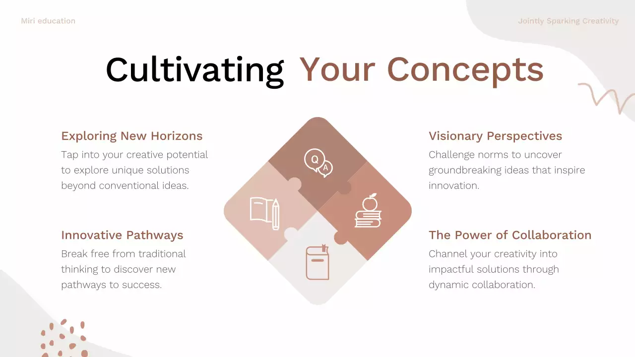 Presentasi Panduan Brainstorming Modern Beige