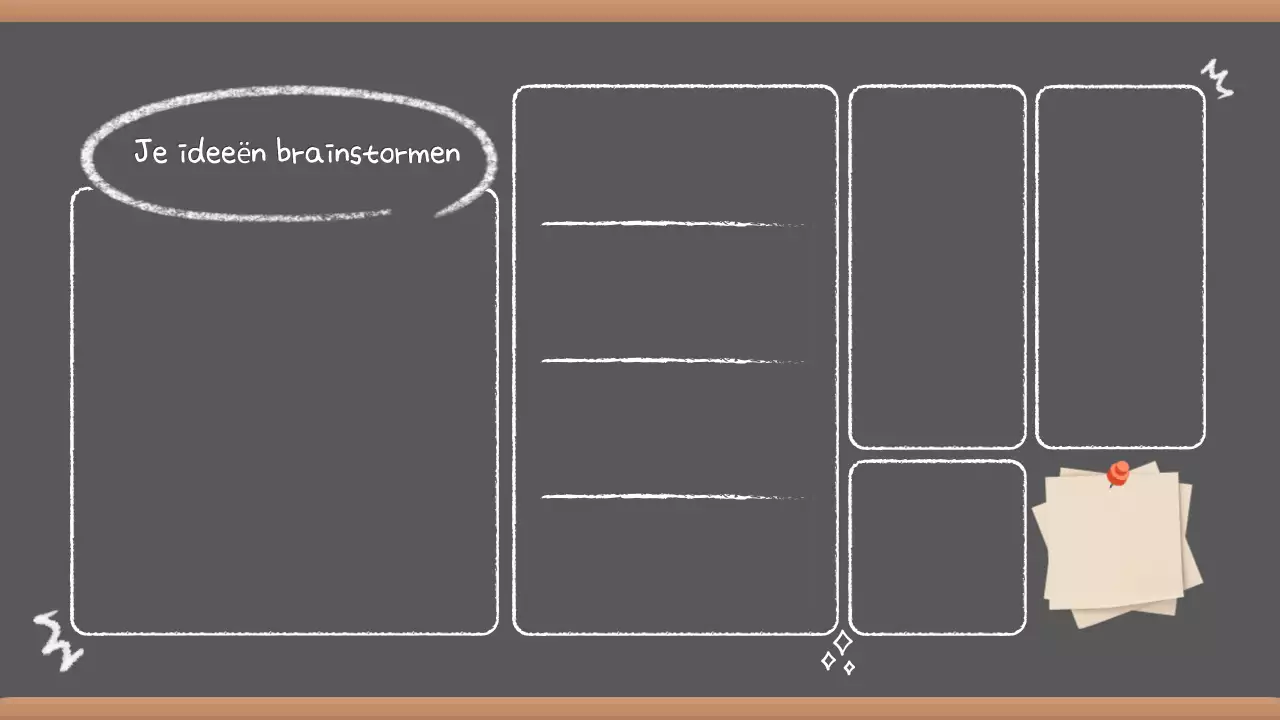 Grijze Vintage Brainstorm Presentatie