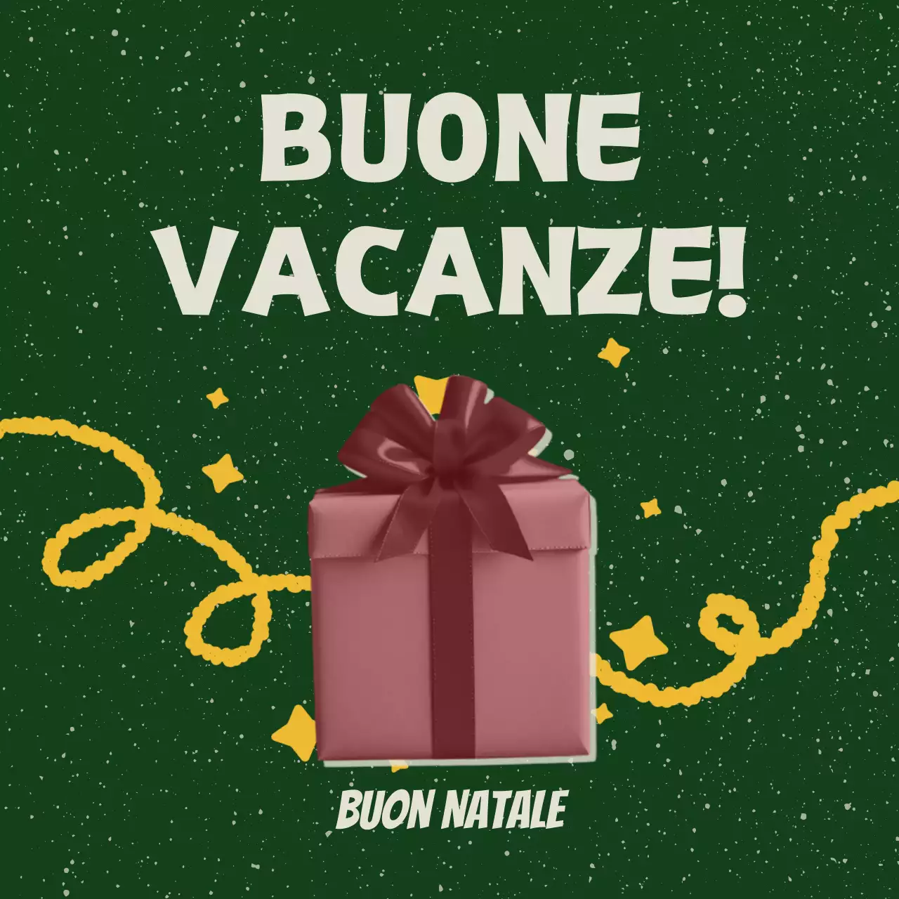 Auguri di Natale in rosso retrò