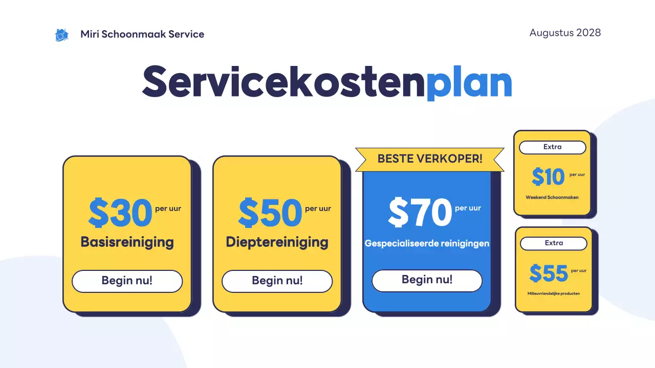 blue modern cleaning service introductie