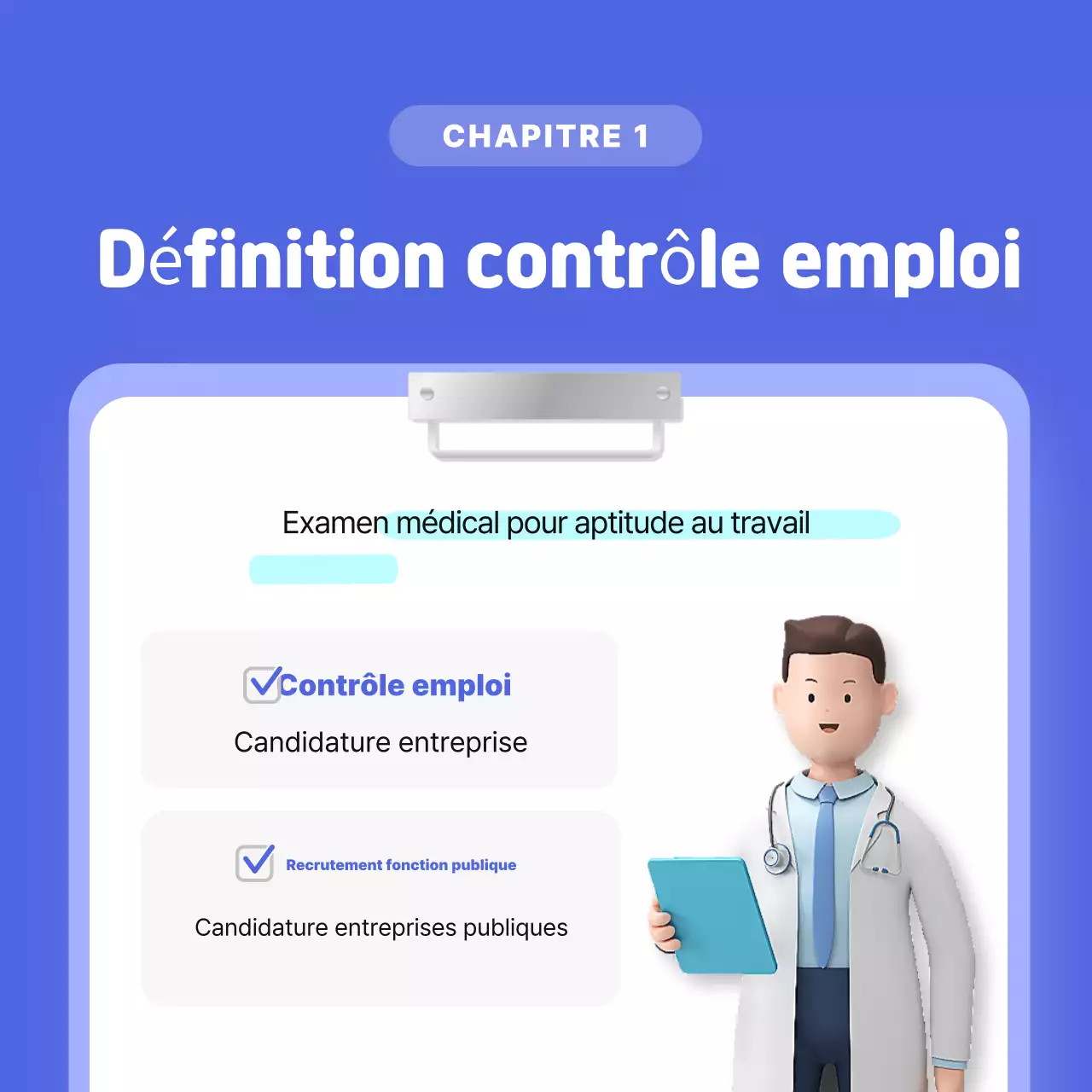 Guide de filtrage pour le recrutement moderne bleu