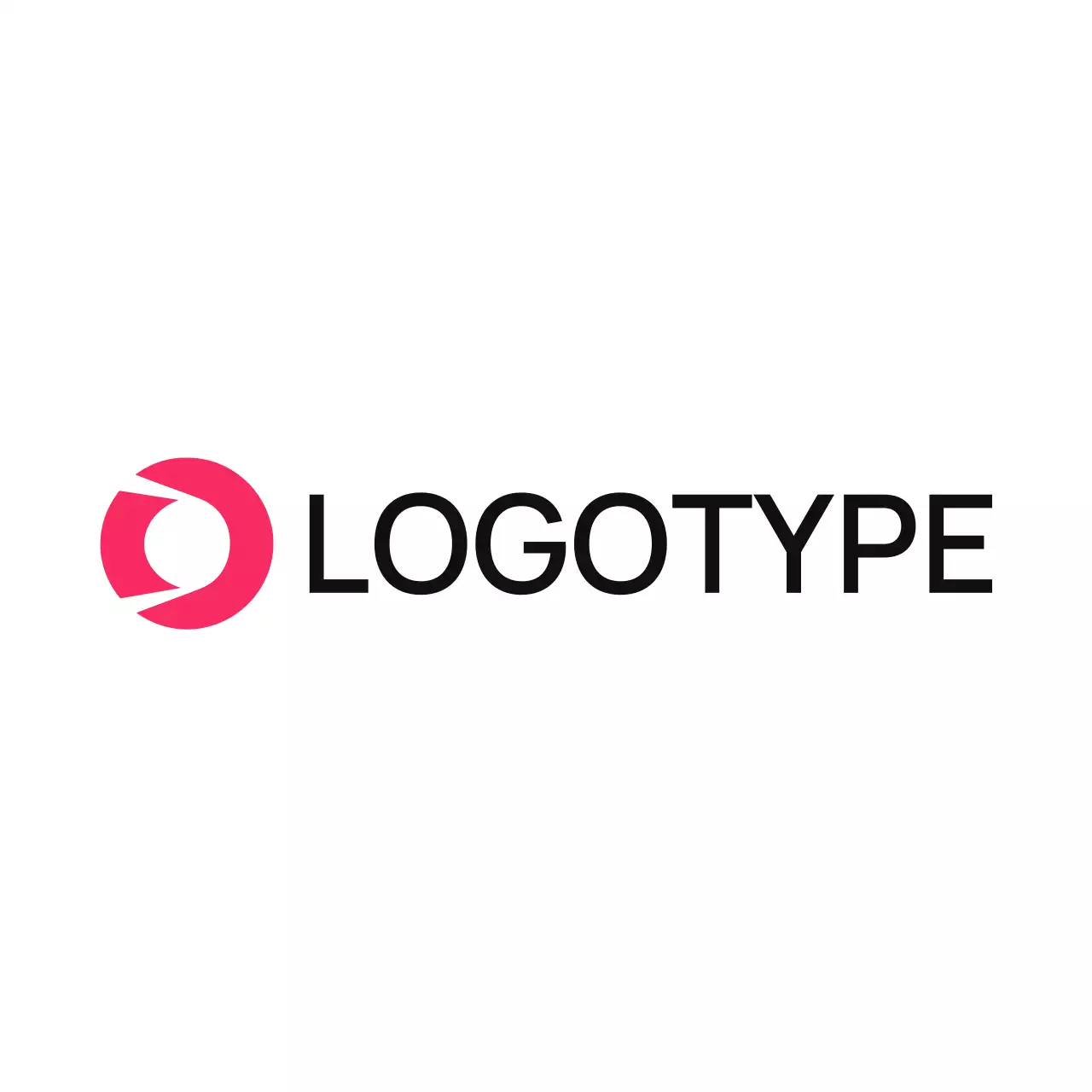 Pink Minimal Design Logo