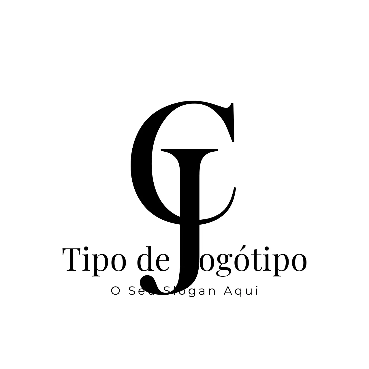 design moderno de logótipo preto