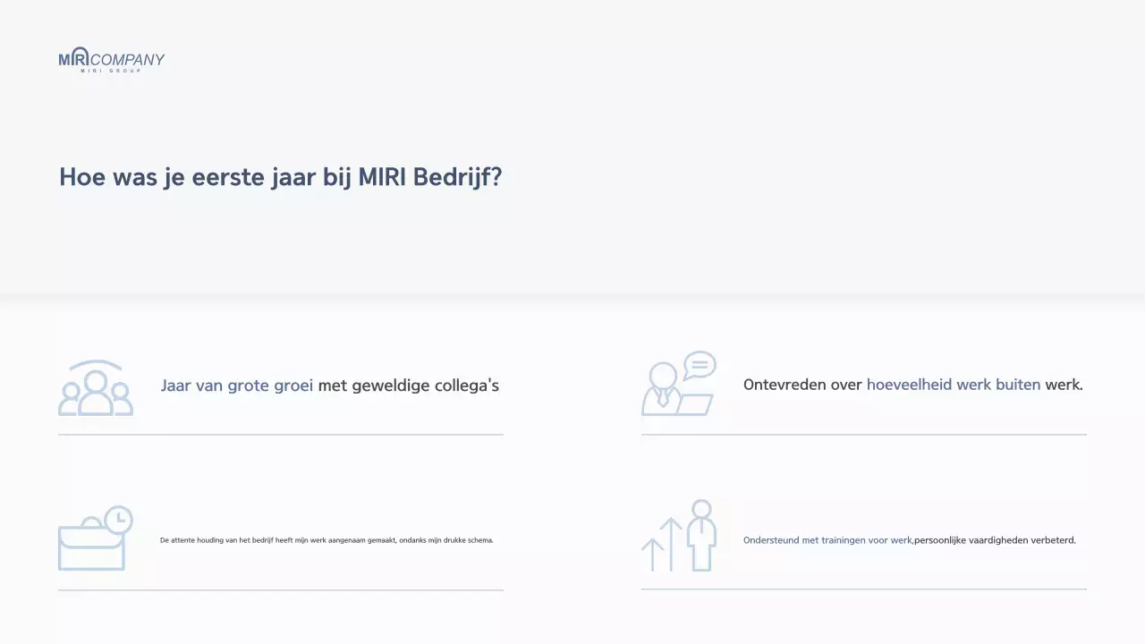 Wit modern zakelijk eindejaarsrapport