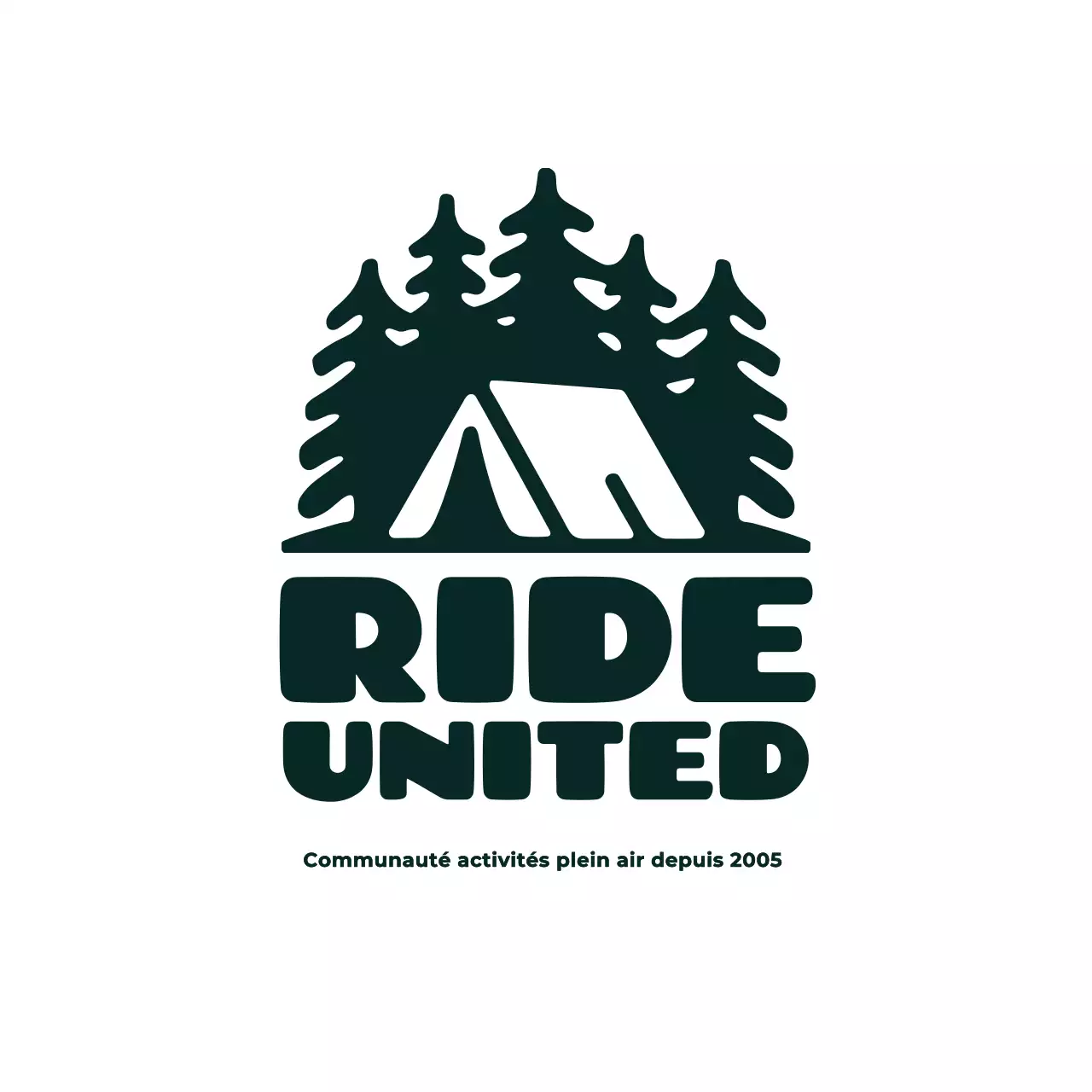 logo noir expériences en plein air style minimal