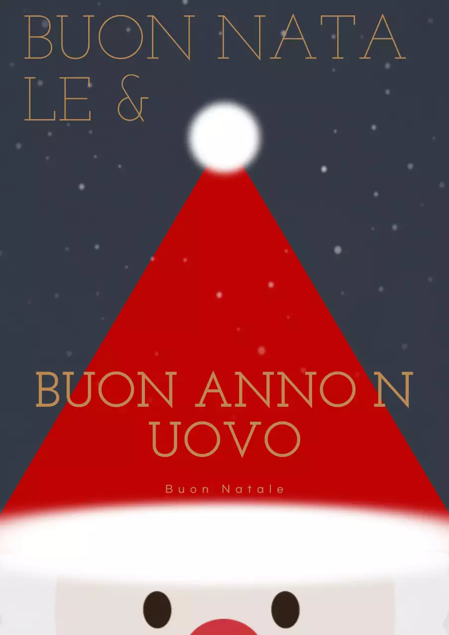 Cartolina natalizia semplice rossa