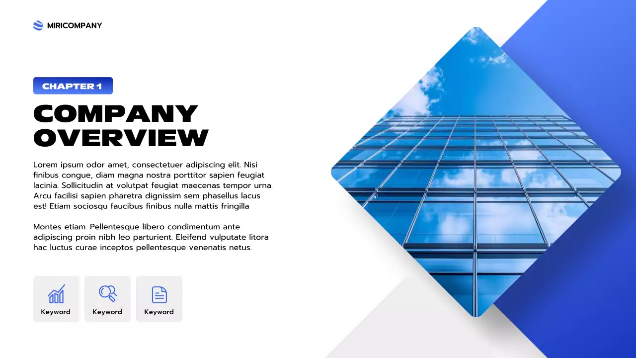 Blue Modern Business Report Presentation