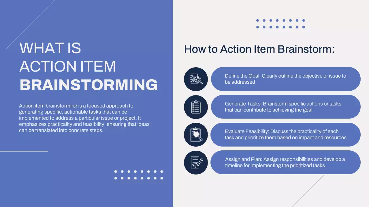 Blue Modern Brainstorming Presentation