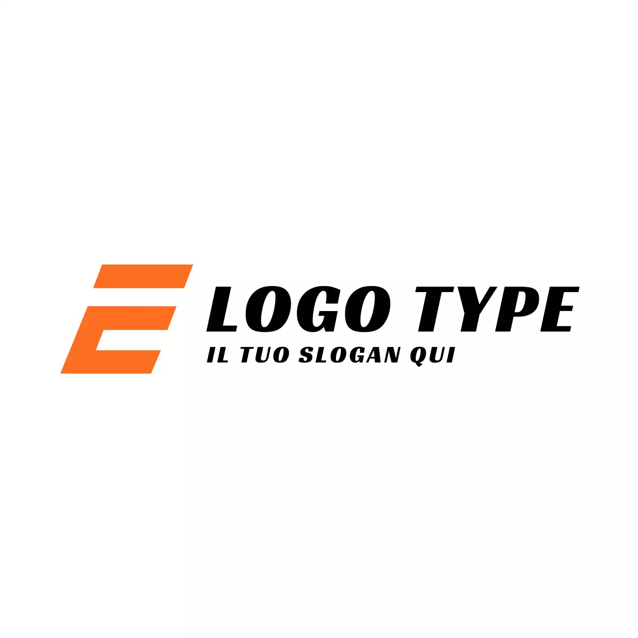 logo moderno arancione