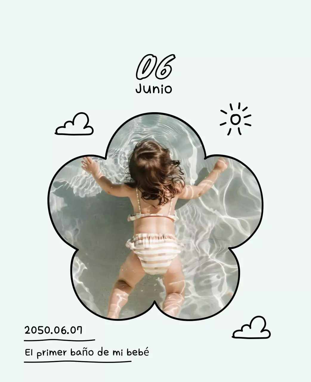 Adorable calendario de Año Nuevo