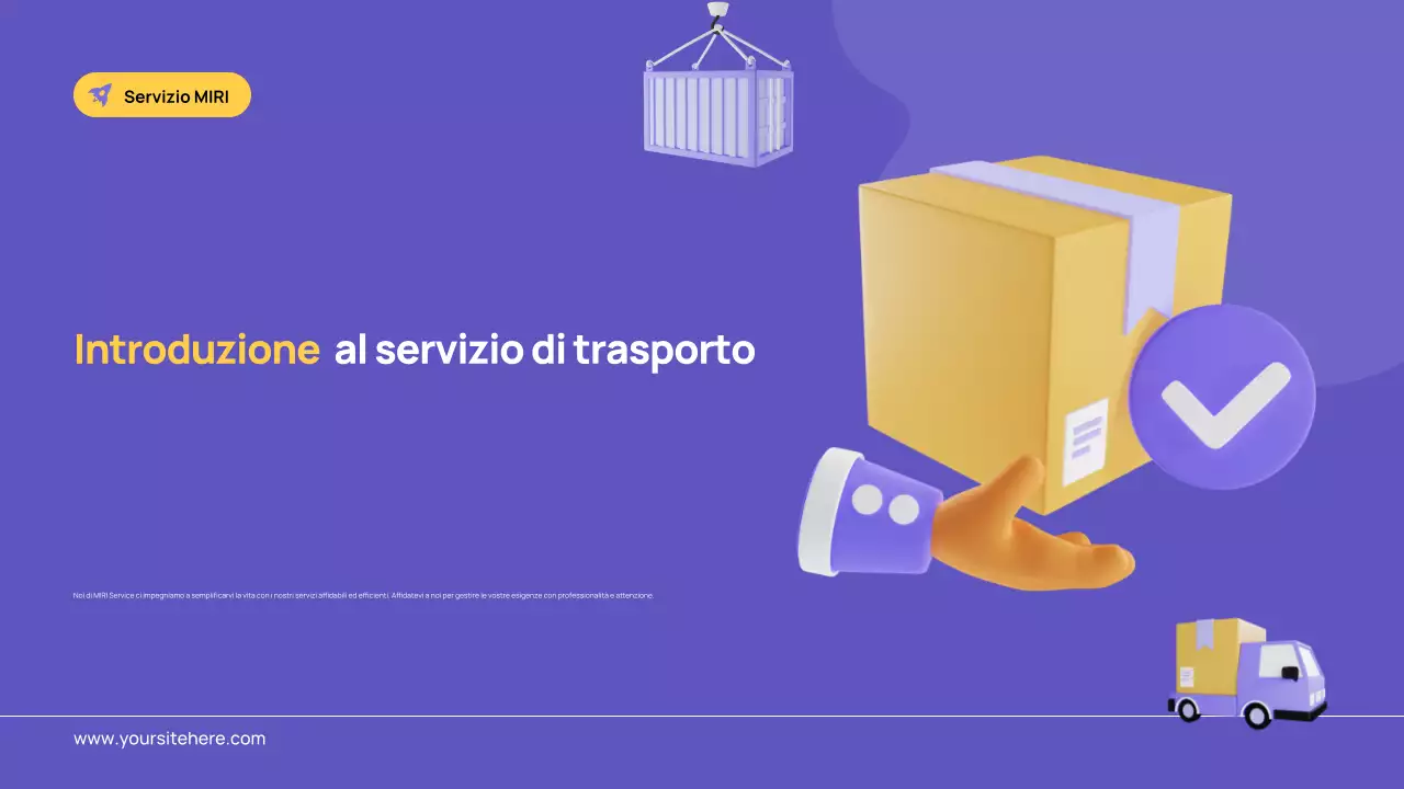 pubblicità dei trasporti moderni in viola