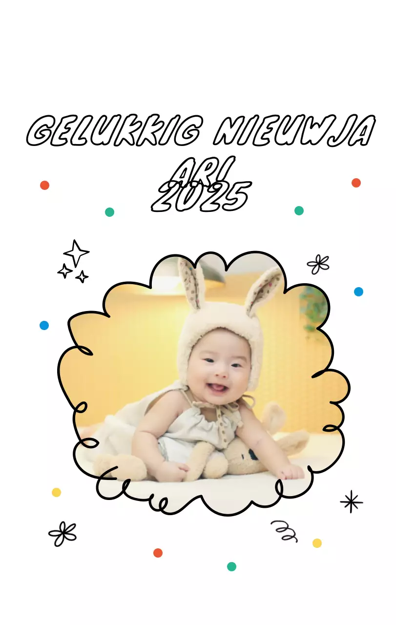 Schattige nieuwjaarskalender