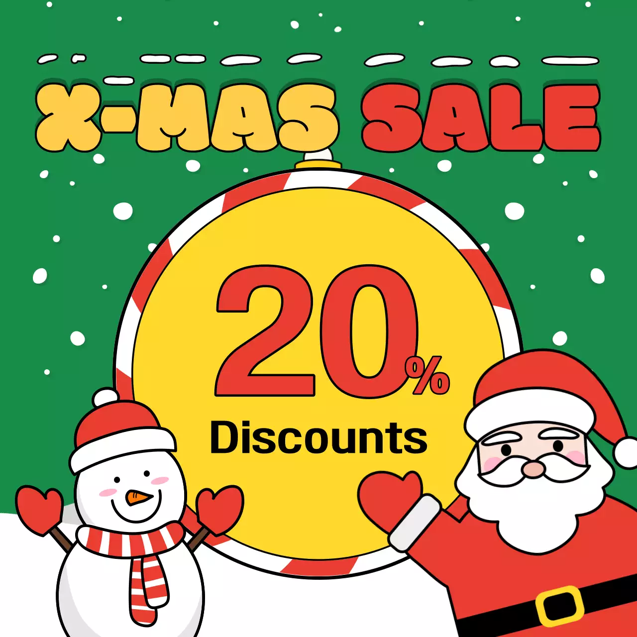 Red Simple Christmas Promotion Instagram Carousel