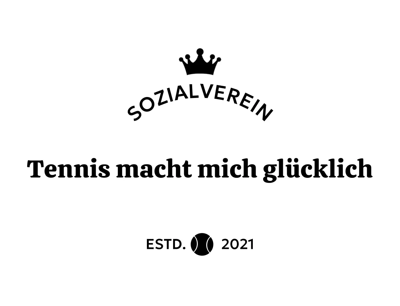 Einfaches Logo einer Tennisorganisation