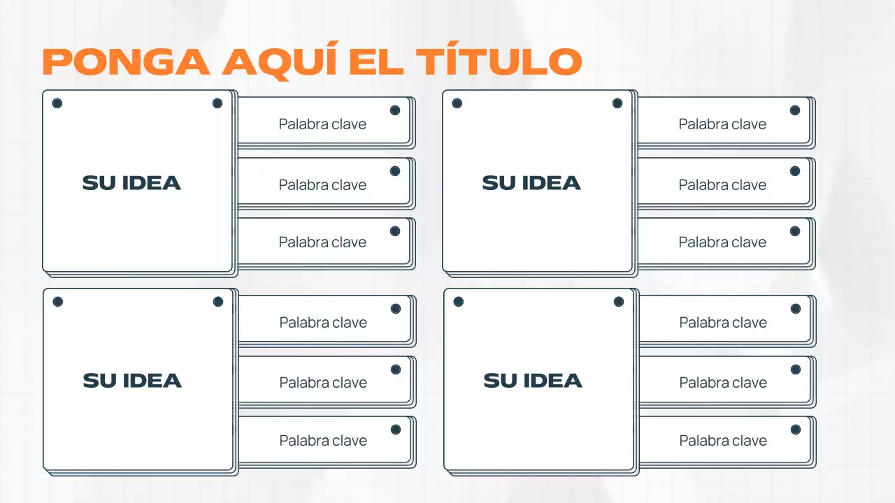 documento de lluvia de ideas orange modern