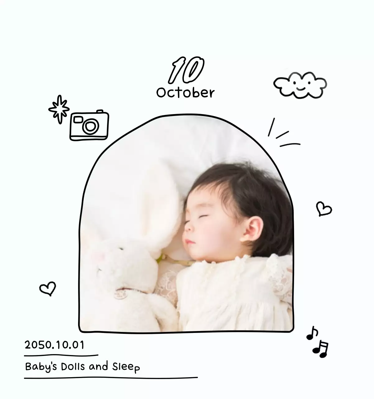 Kalender foto Tahun Baru yang lucu