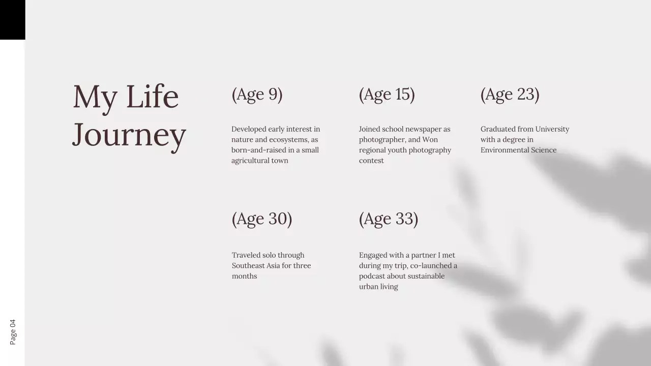 Beige Minimalist Personal Presentation