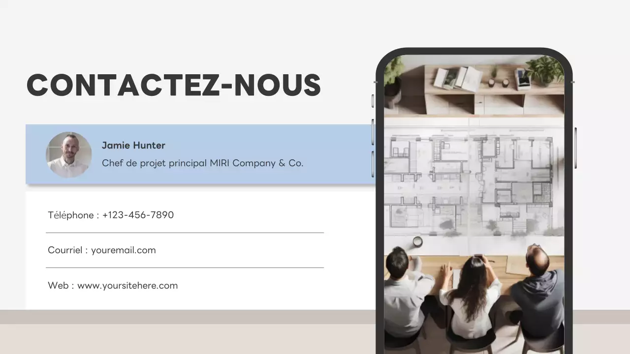 plan d'affaires moderne gris