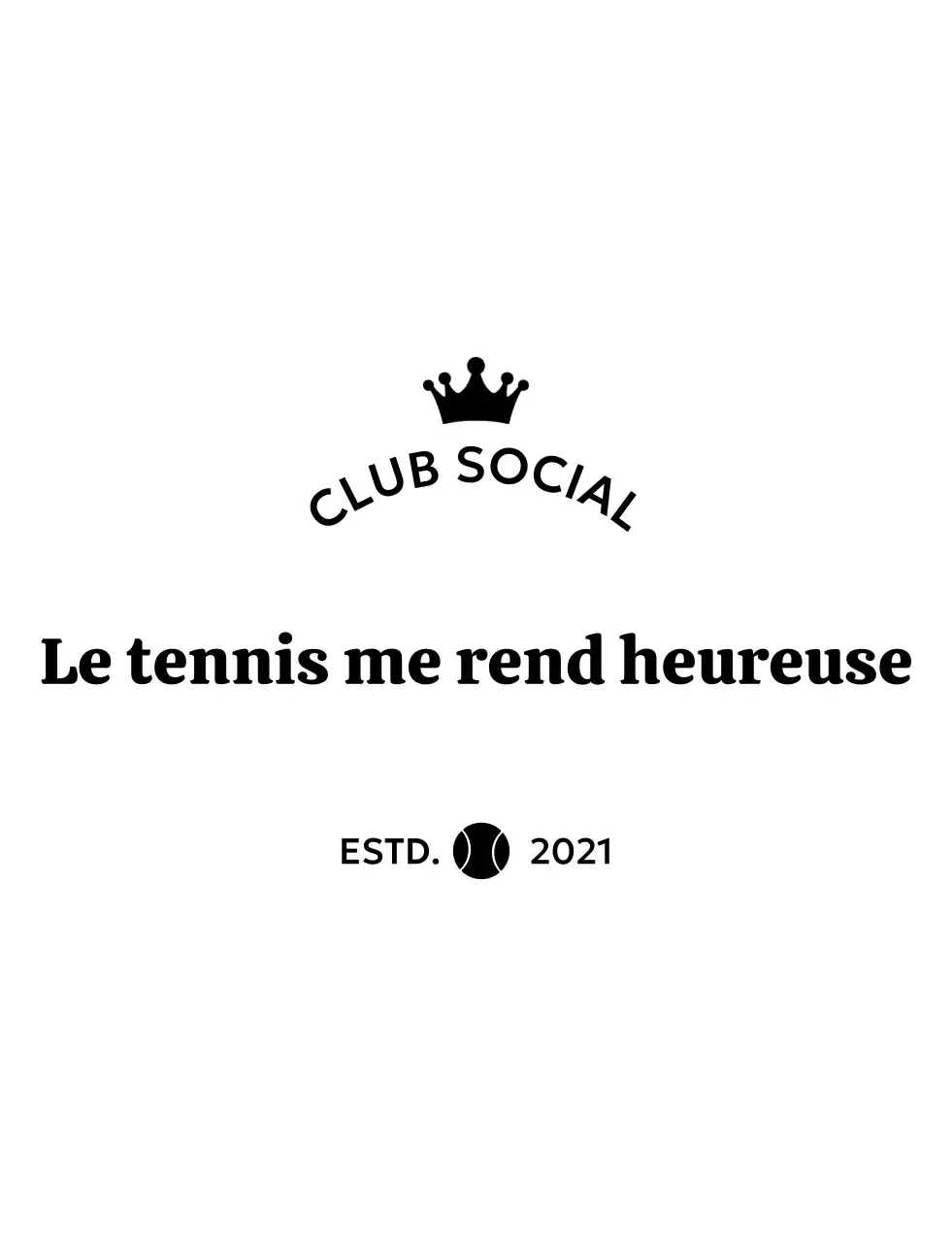 Logo sportif simple en noir et blanc