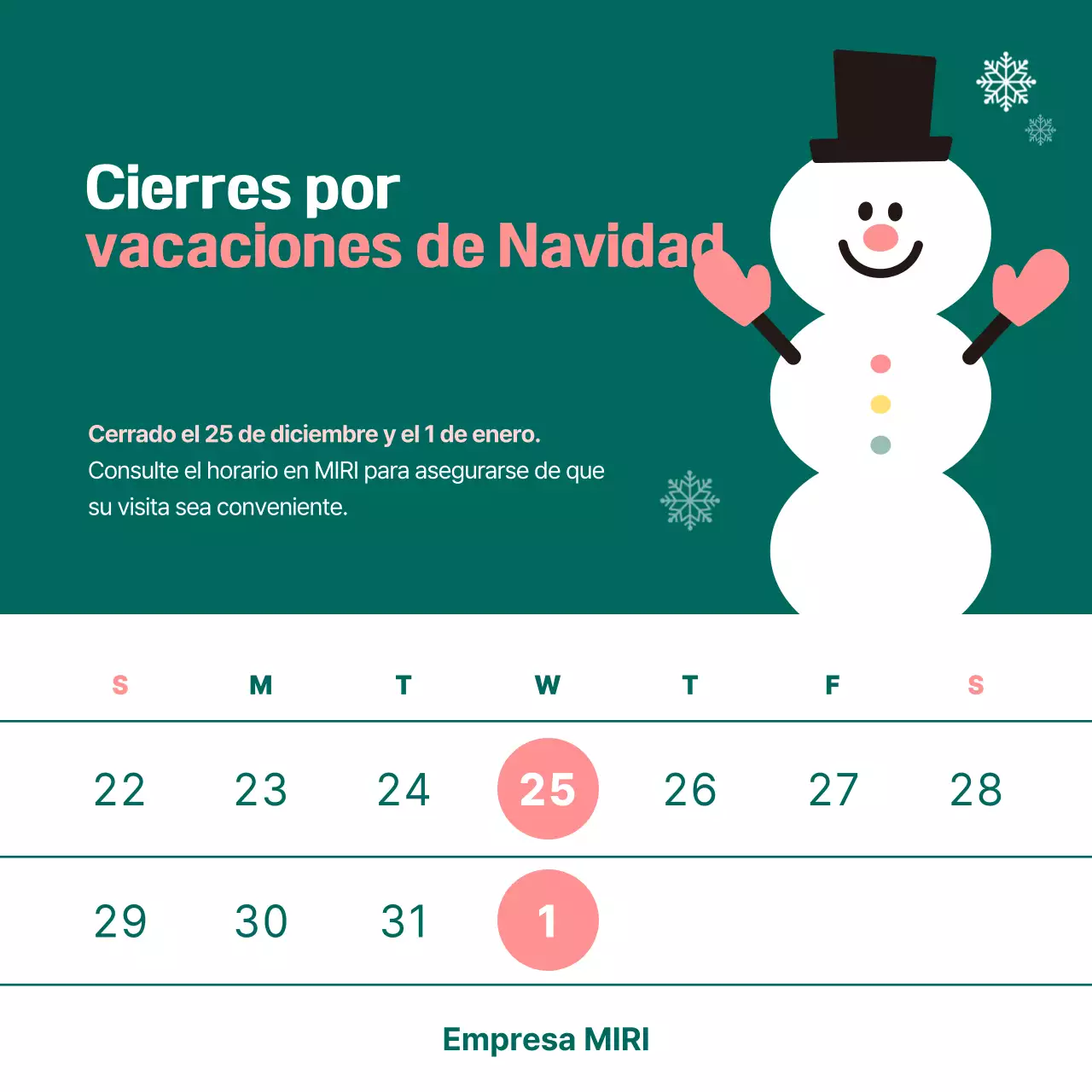 Anuncio de cierre de Green Simple