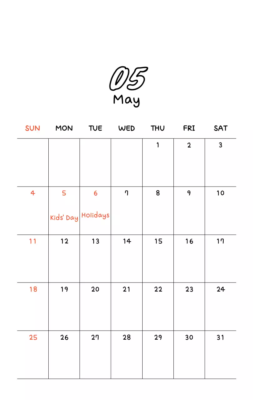 Kalender foto Tahun Baru yang lucu