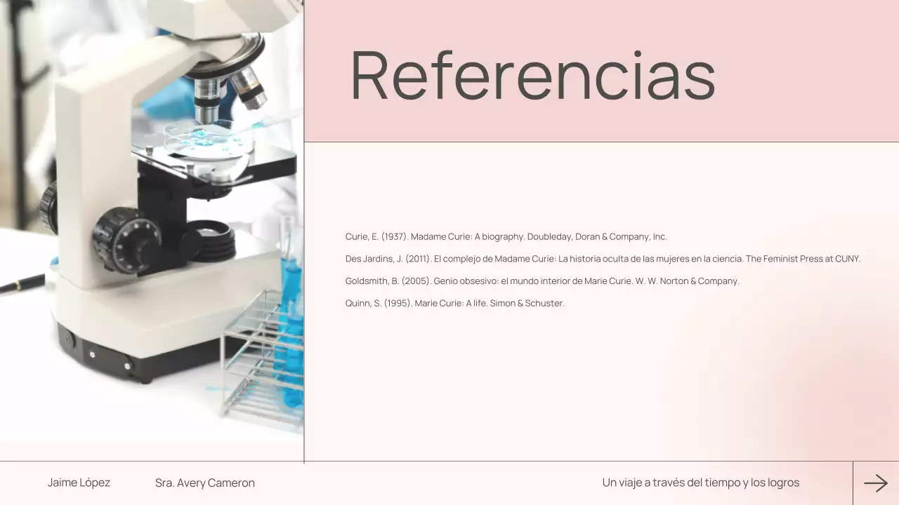 clase de biografía moderna rosa