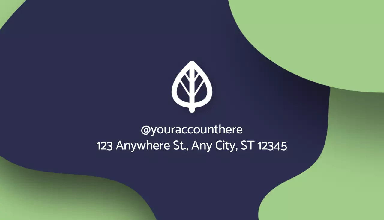 Navy Modern Business Card