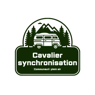 Logo de la communauté verte et rustique en plein air
