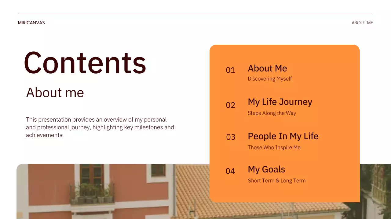 Orange Modern Journey Presentation