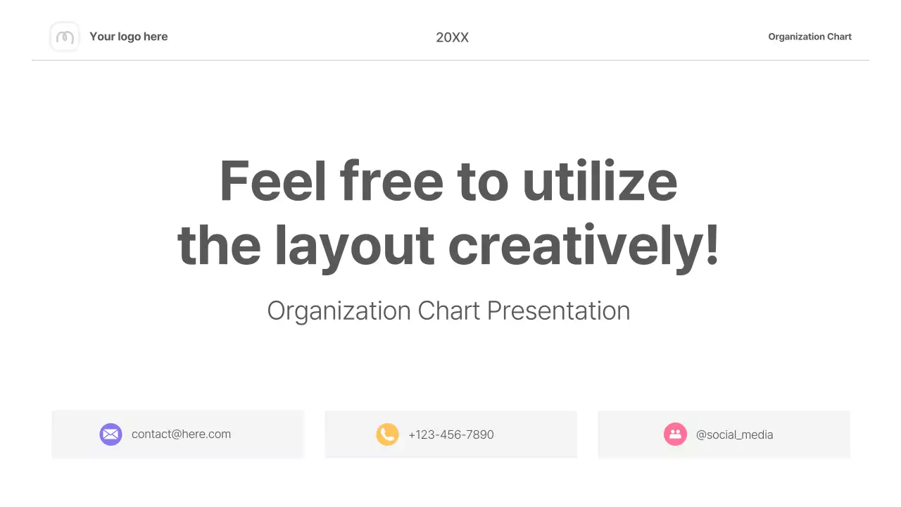 Colorful Minimal Organization Presentation