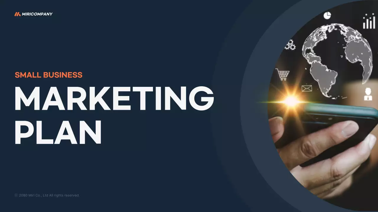 네이비 모던 마케팅 계획 프레젠테이션