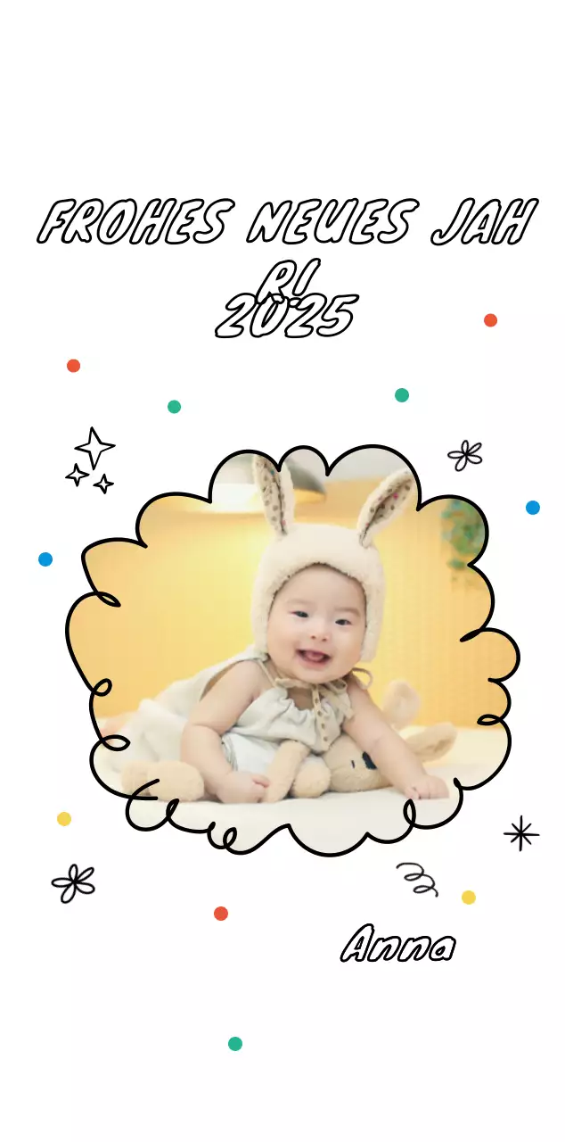 Weiße gemütliche Neujahrsgrüße