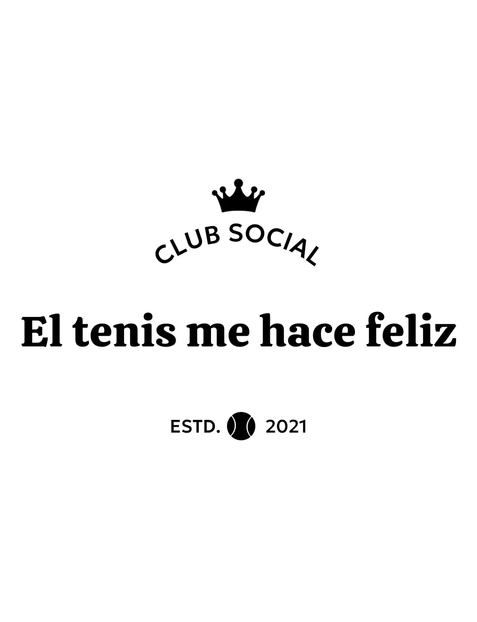 Logotipo deportivo sencillo en blanco y negro