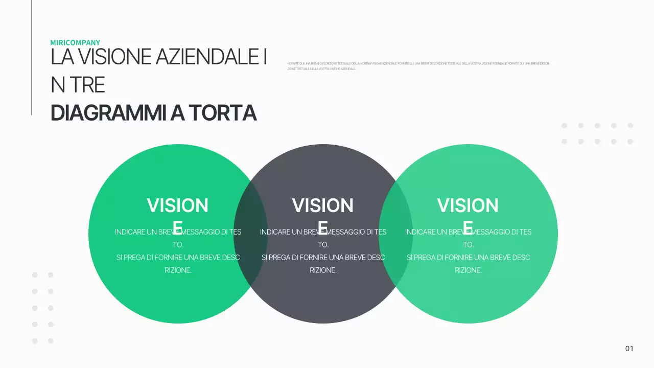Un semplice business plan in bianco e verde