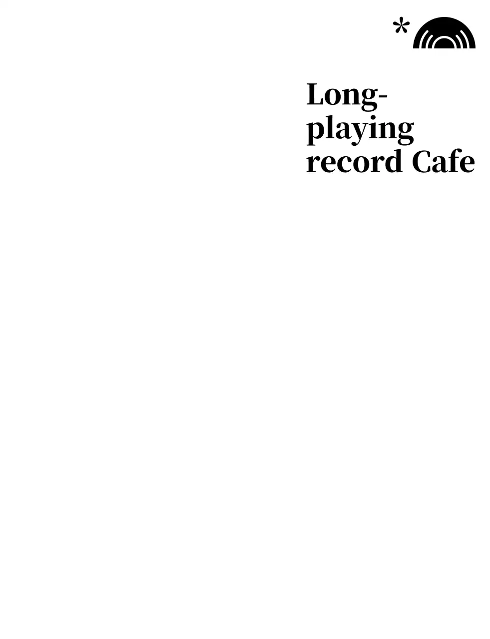 흰색 미니멀 카페 홍보