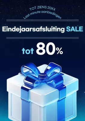 Blue Modern Uitverkoop Promotie